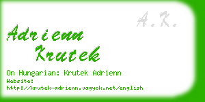 adrienn krutek business card